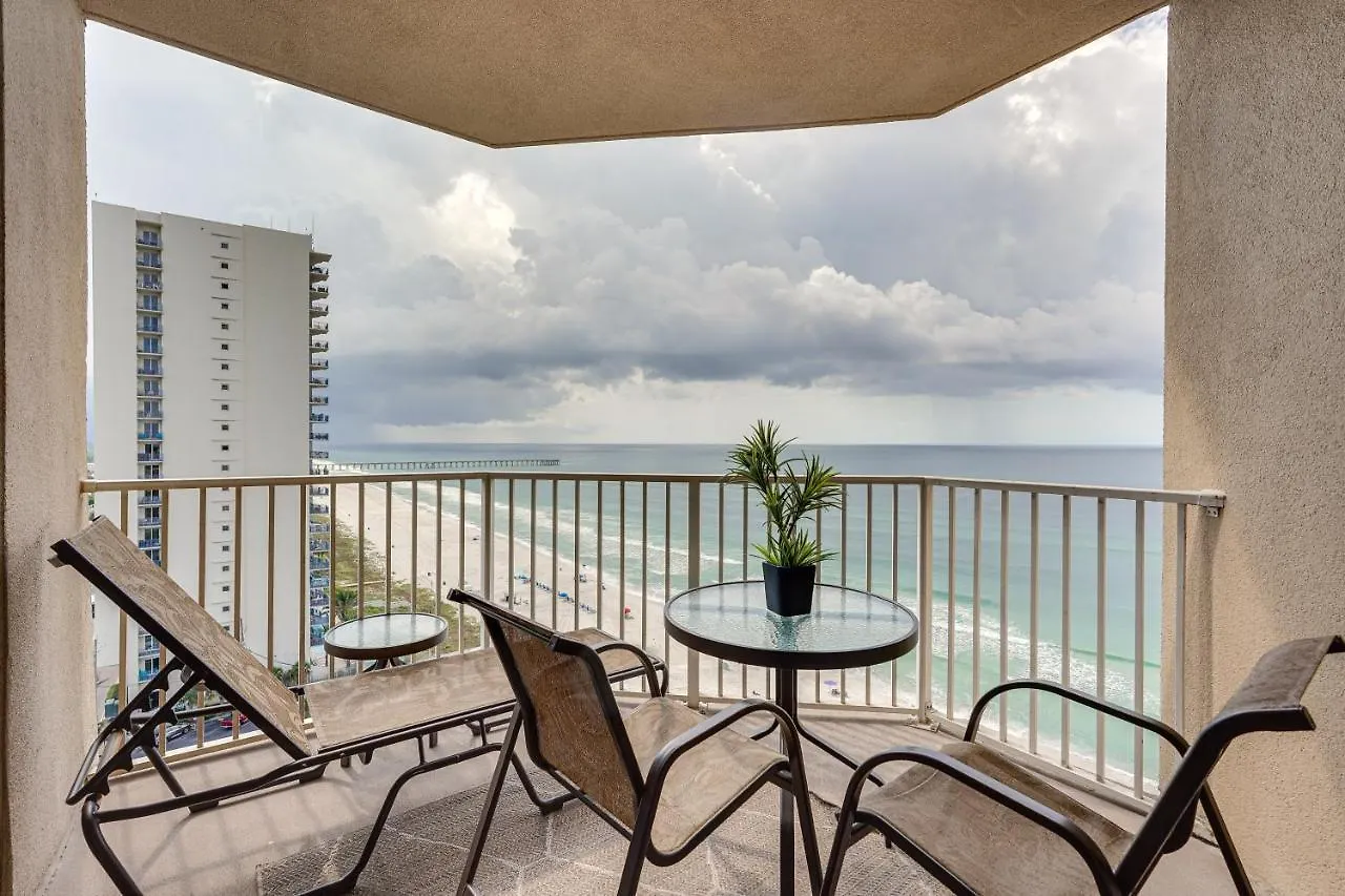 Apartmán Panama City Beach Condo Balcony With Ocean Views! USA
